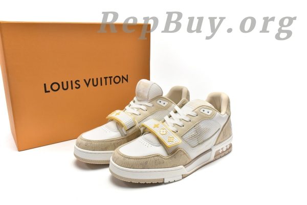 Louis Vuitton Trainer Beige Cloth Cover GO0220 - 图片 18