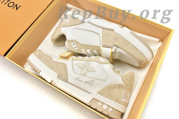 Louis Vuitton Trainer Beige Cloth Cover GO0220 - 图片 19