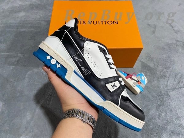 Louis Vuitton Trainer Black Blue GO1220 - 图片 2