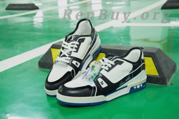 Louis Vuitton Trainer Black Blue GO1220 - 图片 18