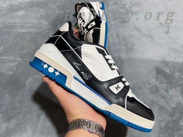 Louis Vuitton Trainer Black Blue GO1220 - 图片 4