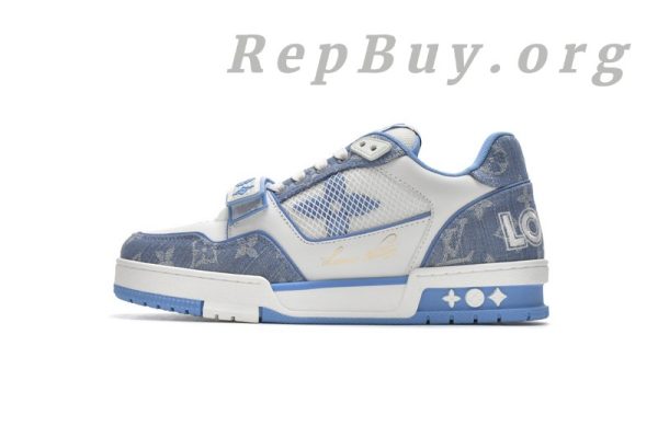 Louis Vuitton Trainer Blue Cloth Surface GO0232 - 图片 2