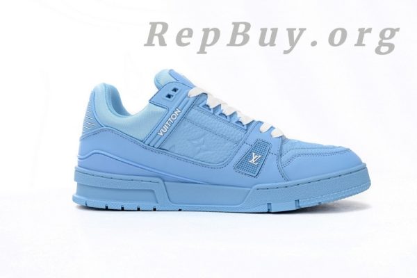 Louis Vuitton Trainer Blue Embossed Monogram 1AARFG - 图片 3