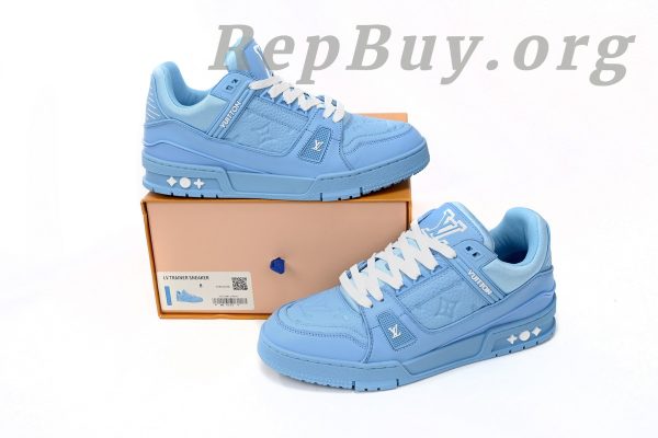 Louis Vuitton Trainer Blue Embossed Monogram 1AARFG - 图片 14