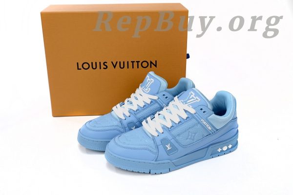 Louis Vuitton Trainer Blue Embossed Monogram 1AARFG - 图片 15