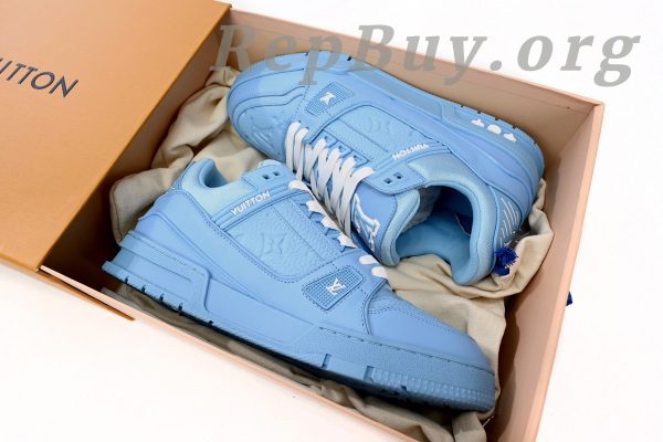 Louis Vuitton Trainer Blue Embossed Monogram 1AARFG - 图片 16