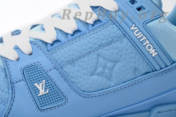 Louis Vuitton Trainer Blue Embossed Monogram 1AARFG - 图片 8