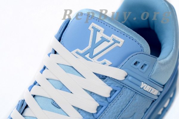 Louis Vuitton Trainer Blue Embossed Monogram 1AARFG - 图片 7