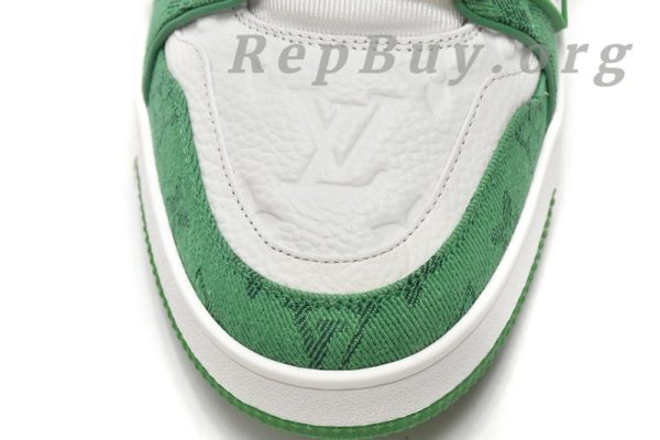Louis Vuitton Trainer Green Cloth Surface VL1201 - Image 6