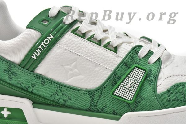 Louis Vuitton Trainer Green Cloth Surface VL1201 - Image 10