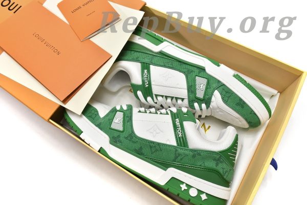Louis Vuitton Trainer Green Cloth Surface VL1201 - Image 19