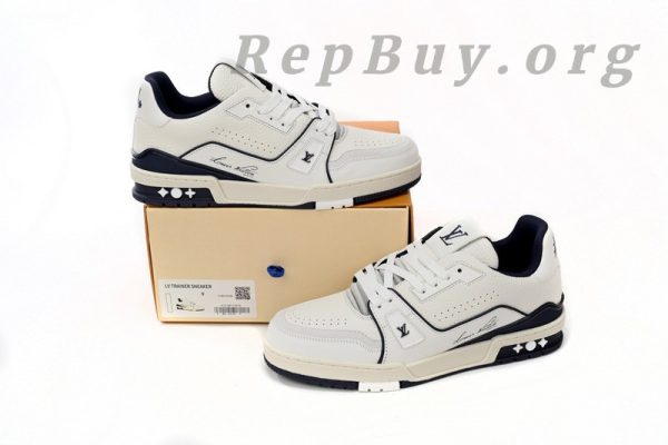 Louis Vuitton Trainer Marine White 1ABFAF - 图片 14