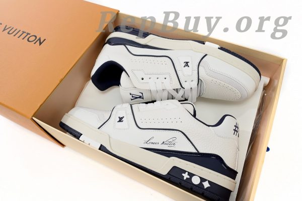 Louis Vuitton Trainer Marine White 1ABFAF - 图片 16