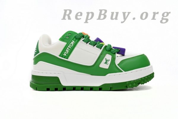 Louis Vuitton Trainer Maxi Green White 1AB8SD - Image 3