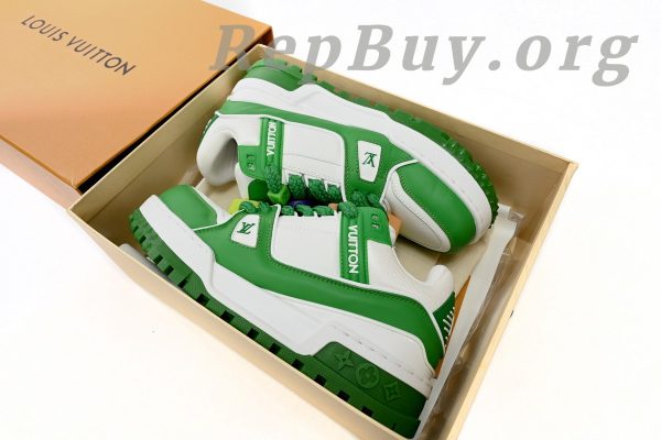 Louis Vuitton Trainer Maxi Green White 1AB8SD - Image 16