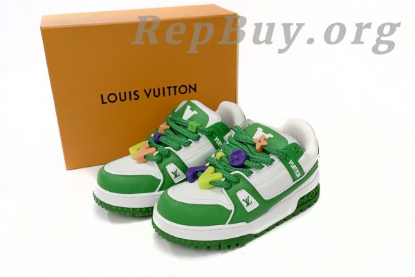 Louis Vuitton Trainer Maxi Green White 1AB8SD - Image 15