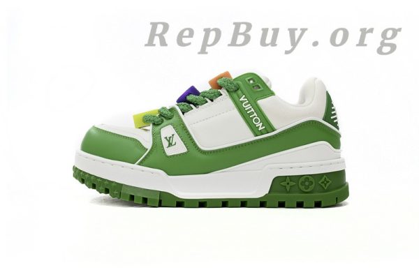 Louis Vuitton Trainer Maxi Green White 1AB8SD