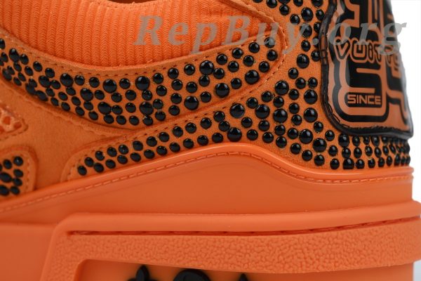 Louis Vuitton Skate Sneaker SK8 Orange Diamond - Image 5