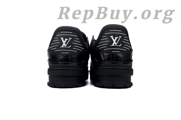 Louis Vuitton Trainer Sneaker Alligator Leather Black - 图片 3