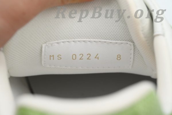 Louis Vuitton Trainer Sneaker Golf Green 1ACRCT, high quality replica LV sneakers, best LV Trainer rep, 1:1 copy Louis Vuitton shoes, luxury replica sneakers, top quality LV Golf Green sneaker, perfect clone LV Trainer
