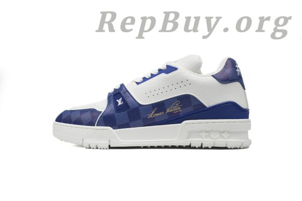 Louis Vuitton Trainer Sneaker Golf White Blue