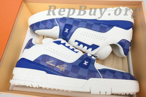 Louis Vuitton Trainer Sneaker Golf White Blue - 图片 10