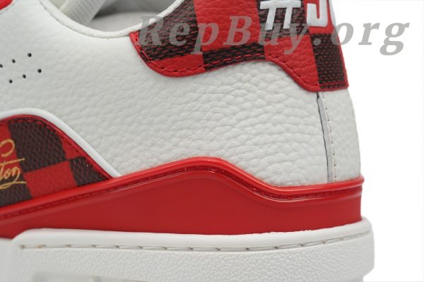 Louis Vuitton Trainer Sneaker Golf White Red - 图片 5