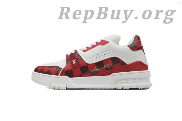 Louis Vuitton Trainer Sneaker Golf White Red