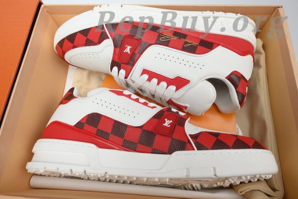 Louis Vuitton Trainer Sneaker Golf White Red - 图片 10
