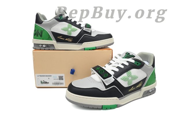 Louis Vuitton Trainer Sneaker Green 1AC50I CK24072901 - Image 12