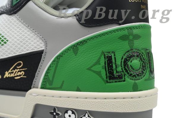 Louis Vuitton Trainer Sneaker Green 1AC50I CK24072901 - Image 9