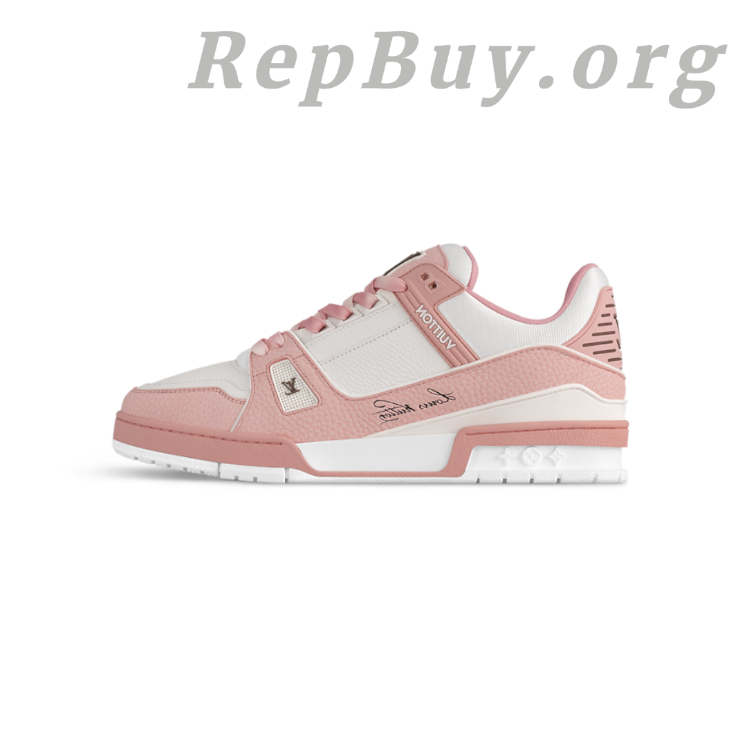 Best Louis Vuitton Trainer Sneaker Pink 1AD6B8 Replica