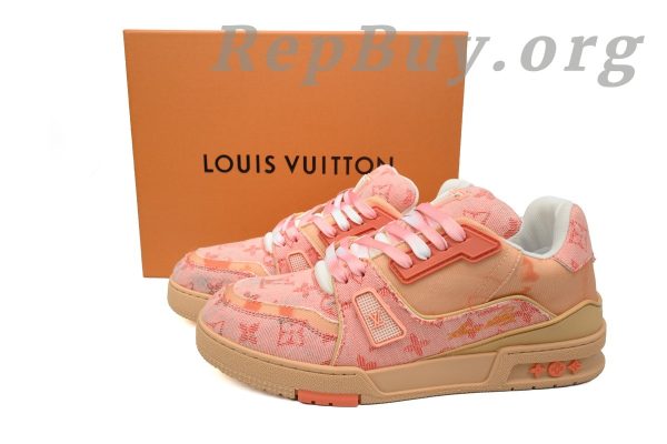 Louis Vuitton Trainer Sneaker Rendered Orange Fabric 1ACVMX - 图片 11