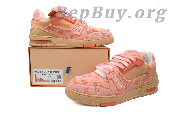 Louis Vuitton Trainer Sneaker Rendered Orange Fabric 1ACVMX - 图片 12