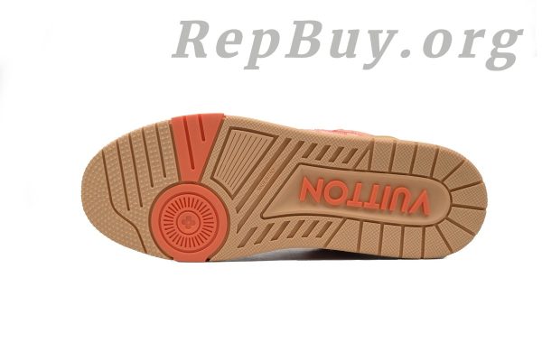 Louis Vuitton Trainer Sneaker Rendered Orange Fabric 1ACVMX - 图片 4