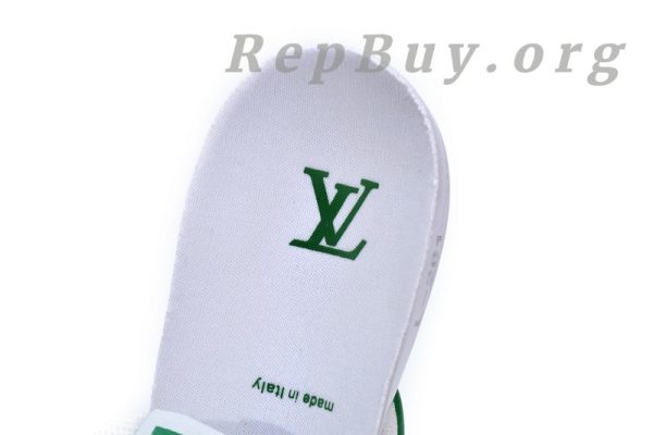 Louis Vuitton Trainer White Green 1A98UX - 图片 15