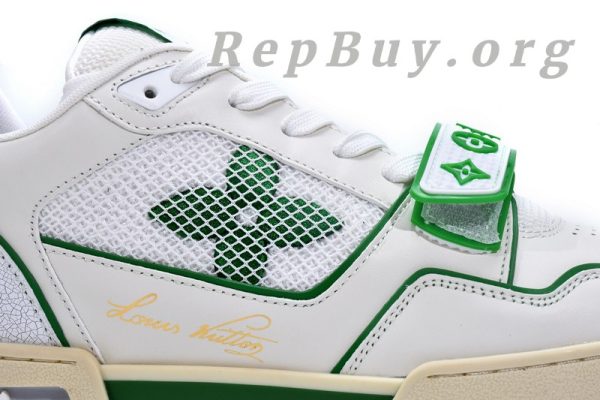 Louis Vuitton Trainer White Green 1A98UX - 图片 10