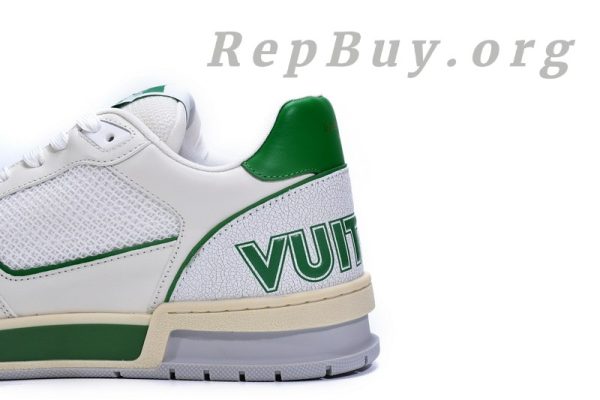 Louis Vuitton Trainer White Green 1A98UX - 图片 12