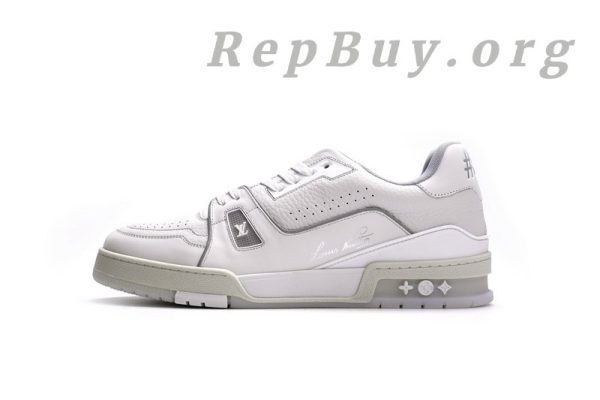 Louis Vuitton Trainer White Litchi Pattern FD0221 - 图片 2