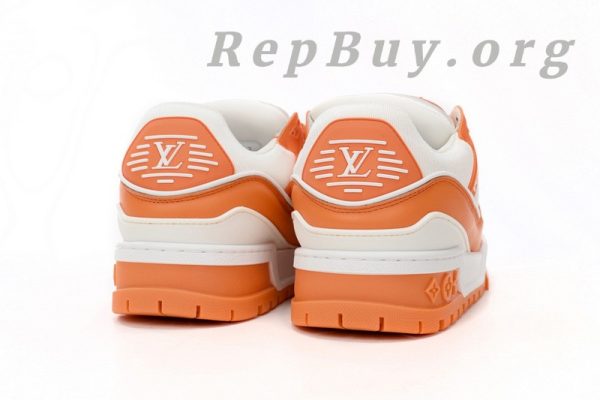 Louis Vuitton Trainer White Orange 1AB8SZ - 图片 4