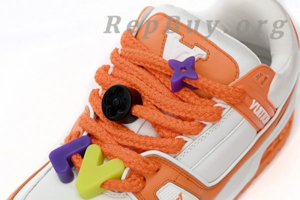 Louis Vuitton Trainer White Orange 1AB8SZ - 图片 7