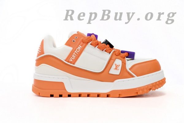 Louis Vuitton Trainer White Orange 1AB8SZ - 图片 3