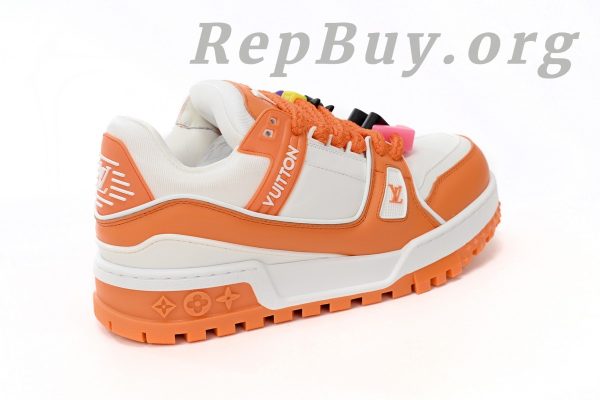 Louis Vuitton Trainer White Orange 1AB8SZ - 图片 8