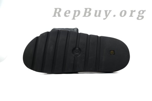 Louis Vuitton White Grid Pool Pillow Comfort Flat Slides - 图片 3