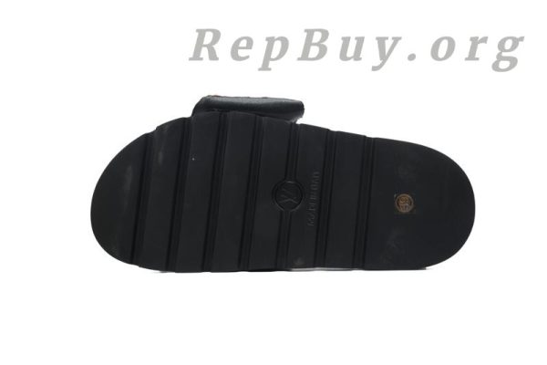 Louis Vuitton White Yellow Logo Pool Pillow Comfort Flat Slides - 图片 4