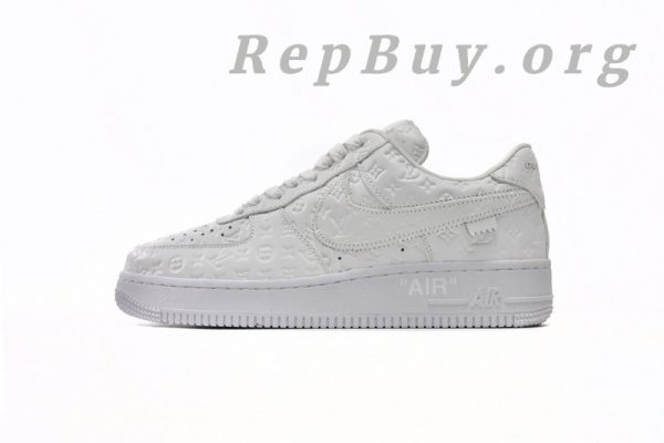 Top Version Louis Vuitton x Nike Air Force 1 Triple White LK0221 - 图片 2