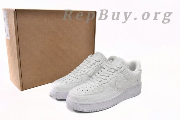 Top Version Louis Vuitton x Nike Air Force 1 Triple White LK0221 - 图片 16