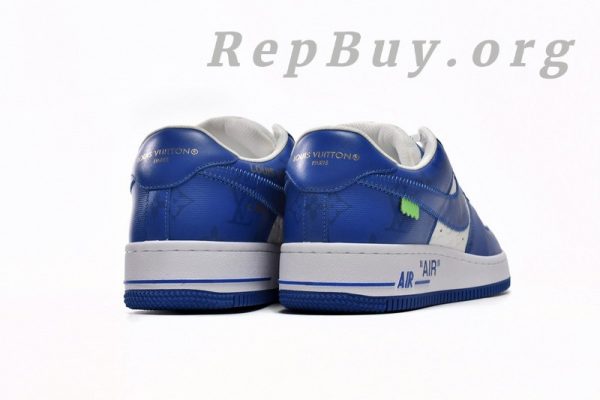Louis Vuitton x Nike Air Force 1 White Blue 7108-5 - Image 4