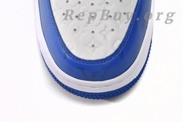 Louis Vuitton x Nike Air Force 1 White Blue 7108-5 - Image 6