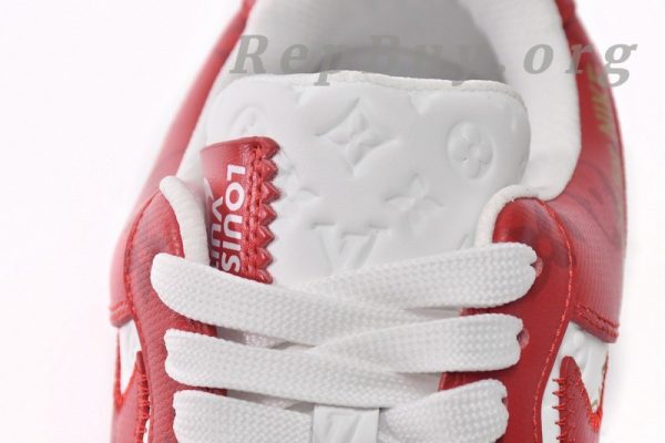 Louis Vuitton x Nike Air Force 1 White Red MS0232 - Image 6
